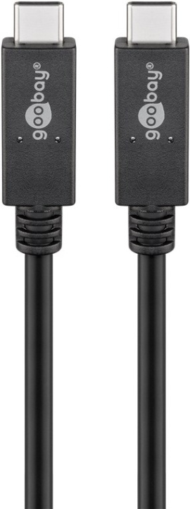 Goobay USB-C™-kabel USB 3.2 Gen 2x2, USB-PD, 5A, 1 m, svart USB-C™ plugg > USB-C™ plugg i gruppen Datautstyr / Kabler og adaptere / USB / USB-C hos TP E-commerce Nordic AB (C43971)