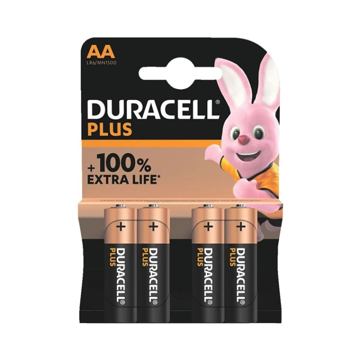 Duracell LR6/AA (Mignon) (MN1500) batteri, 4 stk. blisterpakning alkalisk manganbatteri, 1,5 V i gruppen Elektronikk / Batterier & Ladere / Batterier / AA hos TP E-commerce Nordic AB (C44011)