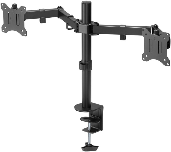 Goobay Dual Monitor Mount Flex for skjermer mellom 17 og 32 tommer (43-81 cm) i gruppen Datautstyr / Dataskjerm / Skjermarmer og fester hos TP E-commerce Nordic AB (C44061)