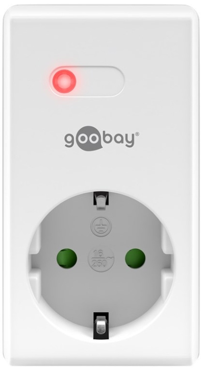 Goobay Fjernbryter - jordet stikkontakt som tillegg til eller erstatning for fjernbrytersett i gruppen HJEM, HUS OG HAGE / El og belysning / Timer hos TP E-commerce Nordic AB (C44064)