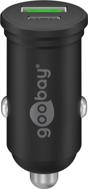 Goobay Dubbel USB-billadare USB-C™ PD (Power Delivery) (45 W) 45 W (12/24 V), lämplig för enheter med USB-C™ (Power Delivery), t.ex. iPhone 12 i gruppen SMARTTELEFON & NETTBRETT / Ladere og Kabler / Billader / Billader Type C hos TP E-commerce Nordic AB (C44108)