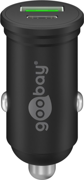 Goobay Dobbel USB-billader USB-C™ PD (Power Delivery) (45 W) 45 W (12/24 V), egnet for enheter med USB-C™ (Power Delivery), f.eks. iPhone 12 i gruppen SMARTTELEFON & NETTBRETT / Ladere og Kabler / Billader / Billader Type C hos TP E-commerce Nordic AB (C44108)