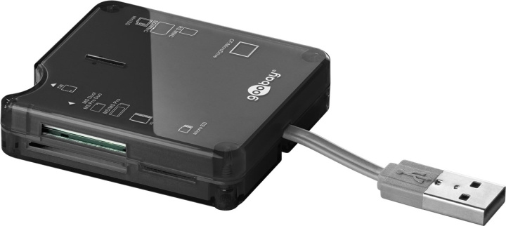 Goobay Allt-i-ett-kortläsare, USB 2.0 6 kortfack för läsning av SD-minneskortsformat i gruppen Elektronikk / Lagringsmedia / Minnekortleser hos TP E-commerce Nordic AB (C44229)