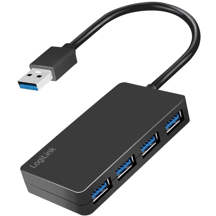 LogiLink USB 3.0-hub (3.2 Gen1) 4 USB-A-portar i gruppen Datautstyr / Datamaskin Tilbehør / USB-Hubs hos TP E-commerce Nordic AB (C44268)