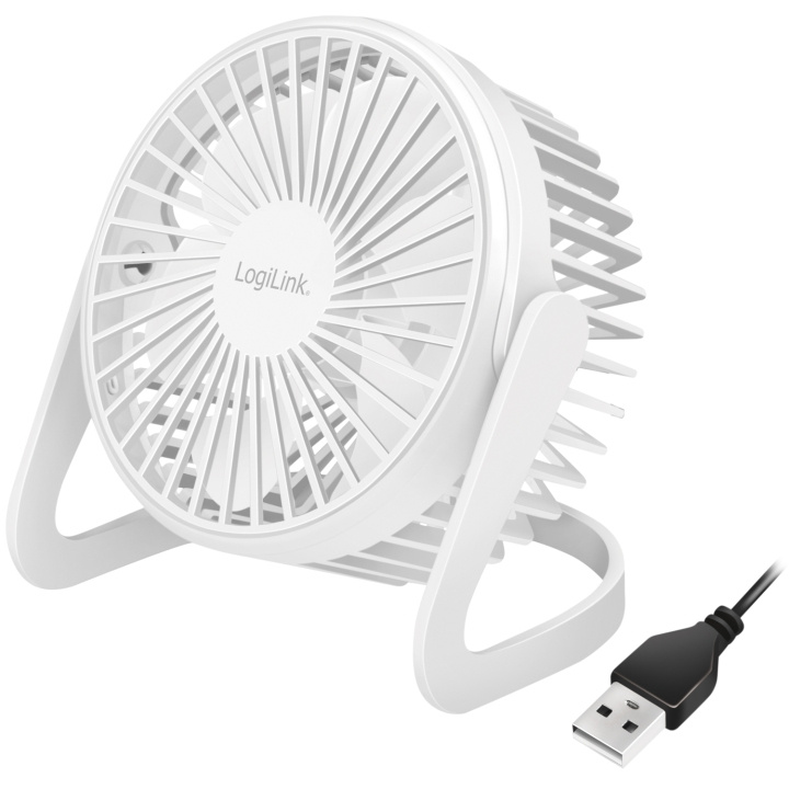 LogiLink USB-vifte Ø12,7 cm Hvit i gruppen Datautstyr / Datamaskin Tilbehør / Annet hos TP E-commerce Nordic AB (C44271)