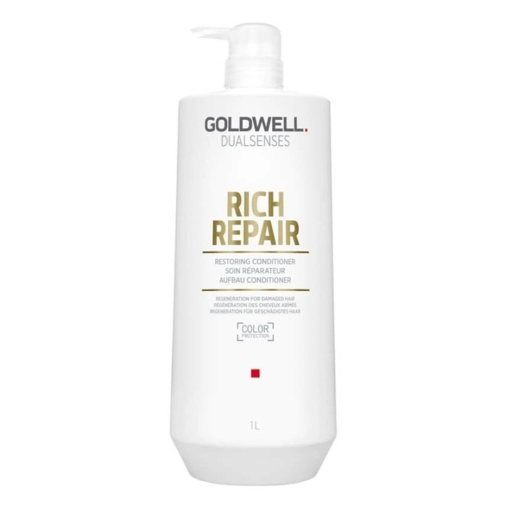 Goldwell Dualsenses Rich Repair Restoring Conditioner 1000ml i gruppen HELSE OG SKJØNNHET / Hår & styling / Hårpleie / Balsam hos TP E-commerce Nordic AB (C44338)