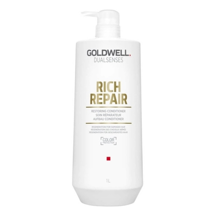 Goldwell Dualsenses Rich Repair Restoring Conditioner 1000 ml i gruppen HELSE OG SKJØNNHET / Hår & styling / Hårpleie / Balsam hos TP E-commerce Nordic AB (C44338)