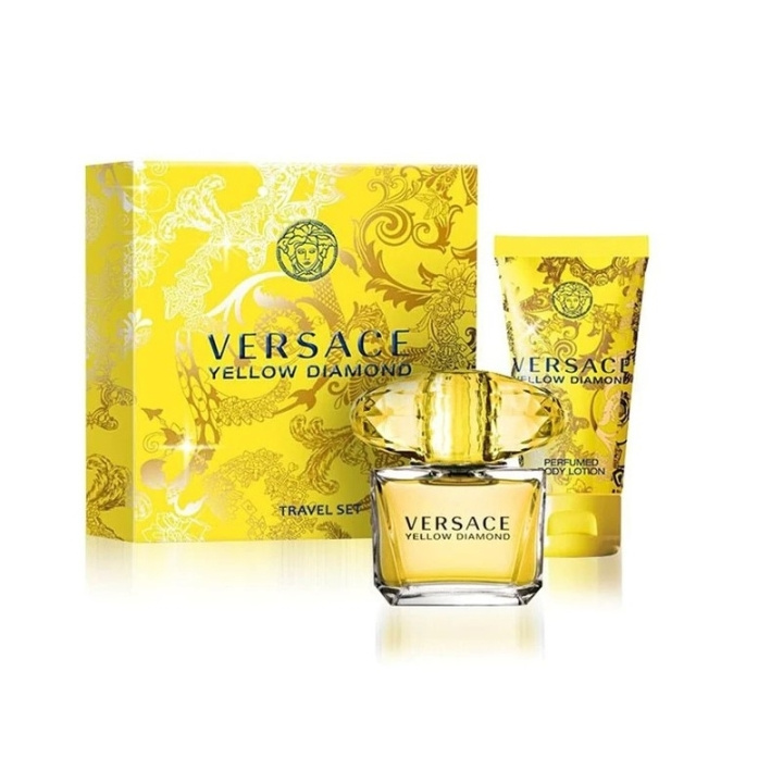 Versace Giftset Versace Yellow Diamond Edt 50ml + 100ml Bodylotion i gruppen HELSE OG SKJØNNHET / Gavesett / Gavesett for henne hos TP E-commerce Nordic AB (C44367)