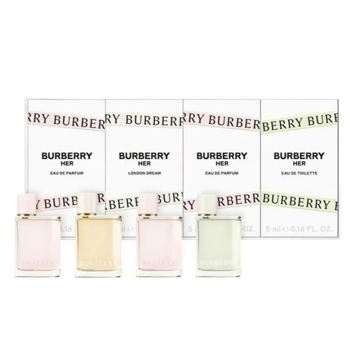 Burberry Giftset Burberry Her Miniature 4x5ml i gruppen HELSE OG SKJØNNHET / Gavesett / Gavesett for henne hos TP E-commerce Nordic AB (C44369)