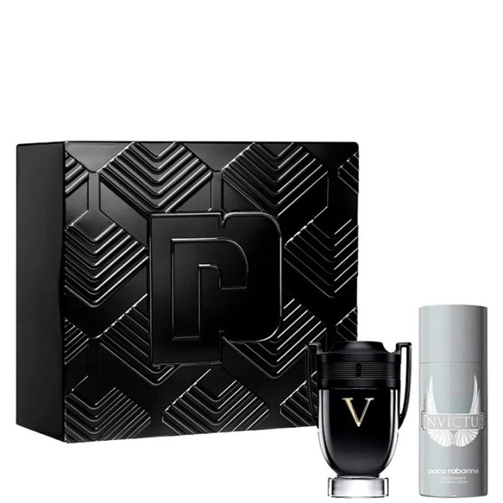 Paco Rabanne Giftset Paco Rabanne Invictus Victory Edp 100ml + 150ml Deospray i gruppen HELSE OG SKJØNNHET / Gavesett / Gavesett for ham hos TP E-commerce Nordic AB (C44378)