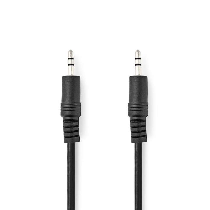 Nedis Stereo lydkabel | 3.5 mm Han | 3.5 mm Han | Nikkel belagt | 0.50 m | Rund | Sort | Label i gruppen Elektronikk / Kabler og adaptere / RCA / Kabler hos TP E-commerce Nordic AB (C44387)