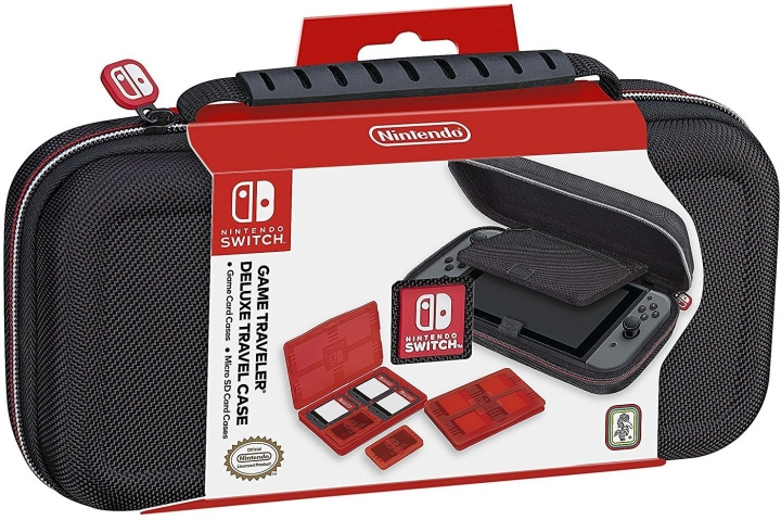 Nintendo Deluxe reseväska, svart, Switch i gruppen Elektronikk / TV-spill & tilbehør / Nintendo Switch / Tilbehør hos TP E-commerce Nordic AB (C44464)