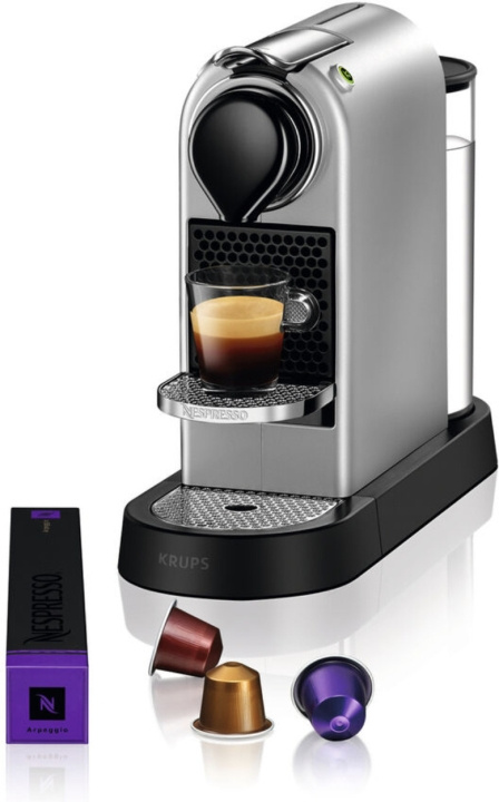 Krups Nespresso Citiz kapselmaskin, sølv i gruppen HJEM, HUS OG HAGE / Husholdningsapparater / Kaffe og espresso / Kaffetraktere hos TP E-commerce Nordic AB (C44483)