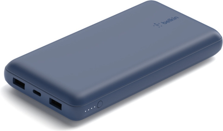 Belkin Power Bank 20K -varavirtalähde, 20 000 mAh, sininen i gruppen SMARTTELEFON & NETTBRETT / Ladere og Kabler / Powerbanks hos TP E-commerce Nordic AB (C44538)