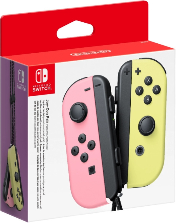 Nintendo Joy-Con-par, pastellrosa og pastellgul, Switch i gruppen Elektronikk / TV-spill & tilbehør / Nintendo Switch / Tilbehør hos TP E-commerce Nordic AB (C44544)