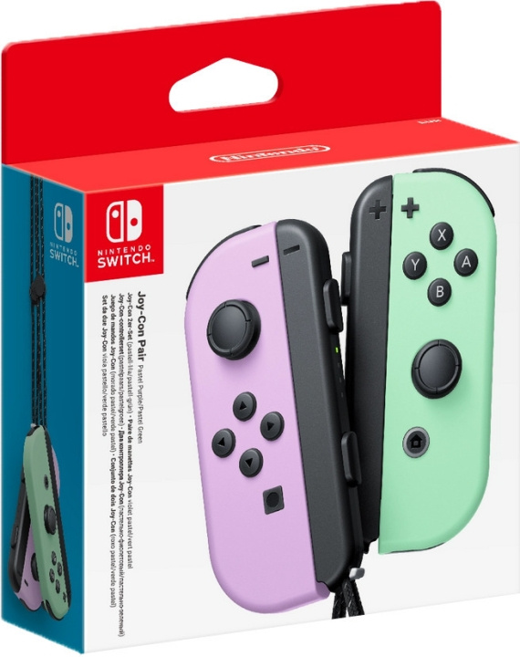 Nintendo Joy-Con Pair, Pastell Purple och Pastell Green, Switch i gruppen Elektronikk / TV-spill & tilbehør / Nintendo Switch / Tilbehør hos TP E-commerce Nordic AB (C44545)