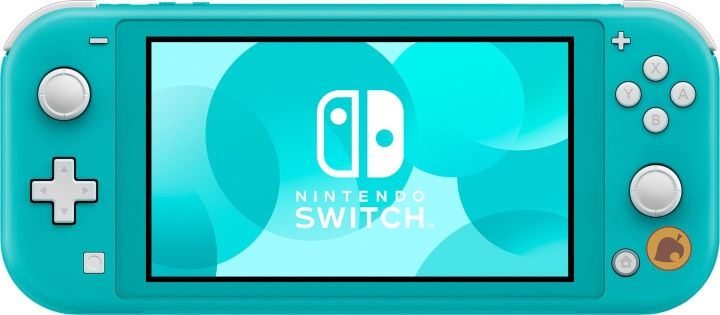 Nintendo Switch Lite - AC: New Horizons - Timmy & Tommy Aloha Edition-spelkonsol, turkos i gruppen Elektronikk / TV-spill & tilbehør / Nintendo Switch / Spillkonsoller hos TP E-commerce Nordic AB (C44550)