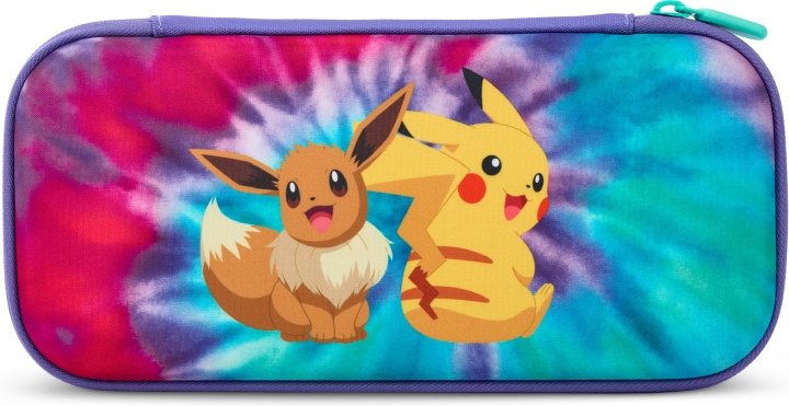 PowerA Slim Case Tie-Dye Pikachu & Eevee beskyttelsesveske, Nintendo Switch i gruppen Elektronikk / TV-spill & tilbehør / Nintendo Switch / Tilbehør hos TP E-commerce Nordic AB (C44558)