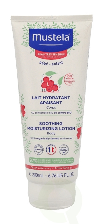 Mustela Bebe Soothing Moisturizing Body Lotion 200 ml i gruppen HELSE OG SKJØNNHET / Hudpleie / Kroppspleie / Body lotion hos TP E-commerce Nordic AB (C44744)