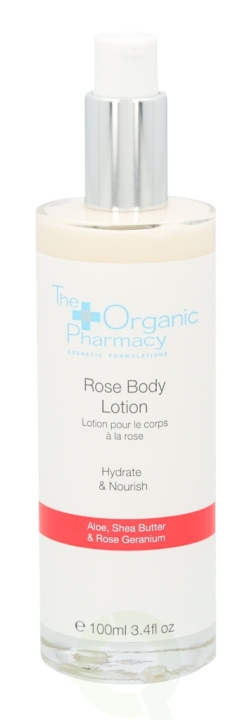 The Organic Pharmacy Rose Body Lotion 100 ml Aloe, Shea Butter & Rose Geranium i gruppen HELSE OG SKJØNNHET / Hudpleie / Kroppspleie / Body lotion hos TP E-commerce Nordic AB (C44747)