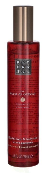 Rituals Ayurveda Hair & Body Mist 50 ml indisk rose- og søtmandelolje i gruppen HELSE OG SKJØNNHET / Hudpleie / Kroppspleie / Bodymist hos TP E-commerce Nordic AB (C44781)