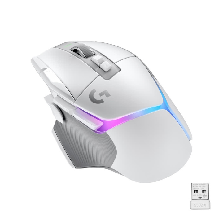 Logitech G502 X Plus trådløs spillmus, hvit/premium i gruppen Datautstyr / GAMING / Mus hos TP E-commerce Nordic AB (C44930)