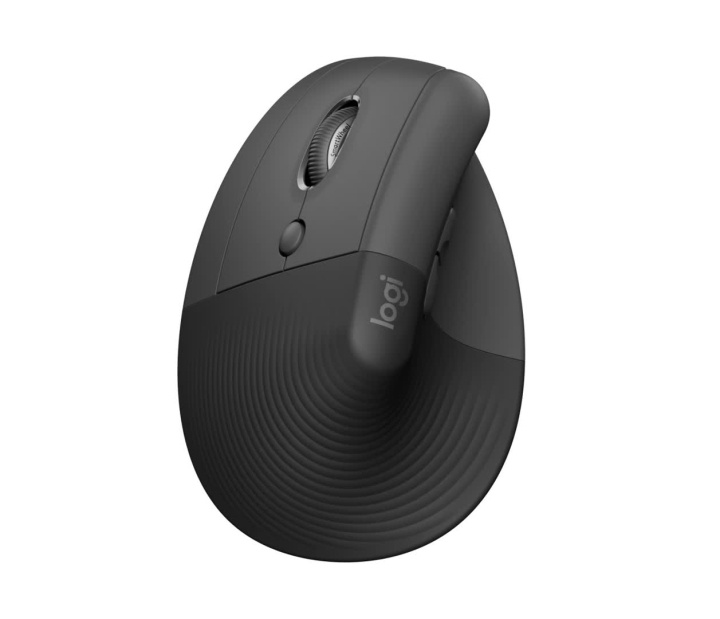 Logitech Lift Left Vertical Ergonomic Mouse, grafittsvart i gruppen Datautstyr / Mus & Tastatur / Mus / Trådløs hos TP E-commerce Nordic AB (C44935)
