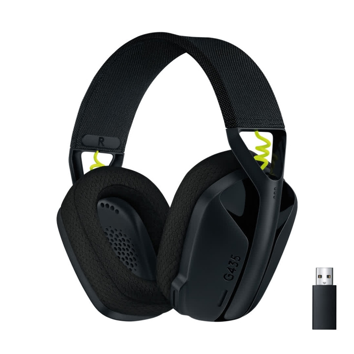 Logitech G435 LIGHTSPEED trådløst spillhodesett, svart i gruppen Datautstyr / GAMING / Headset hos TP E-commerce Nordic AB (C44963)