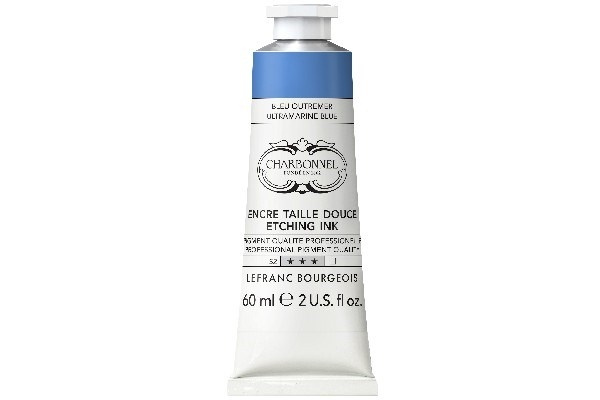 LB Charbonnel Charbo Ink 60Ml Ultramarine 043 i gruppen SPORT, FRITID & HOBBY / Hobby / Male & Tegne / Kunstnerfarger / Printing inks hos TP E-commerce Nordic AB (C45103)