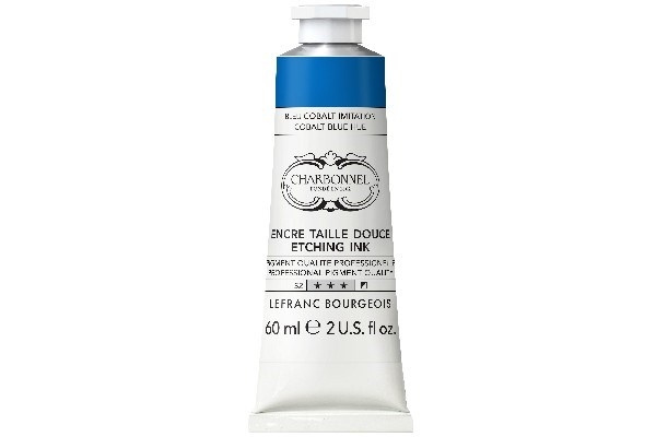 LB Charbonnel Charbo Ink 60Ml Cobalt Blue 064 i gruppen SPORT, FRITID & HOBBY / Hobby / Male & Tegne / Kunstnerfarger / Printing inks hos TP E-commerce Nordic AB (C45104)