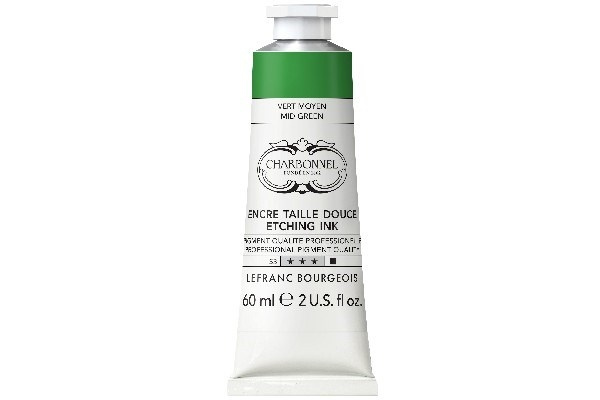 LB Charbonnel Charbo Ink 60Ml Medium Green 561 i gruppen SPORT, FRITID & HOBBY / Hobby / Male & Tegne / Kunstnerfarger / Printing inks hos TP E-commerce Nordic AB (C45110)