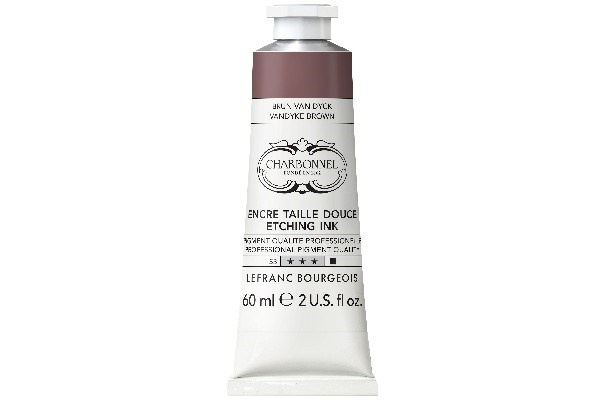 LB Charbonnel Charbo Ink 60Ml Van Dyck Brown 111 i gruppen SPORT, FRITID & HOBBY / Hobby / Male & Tegne / Kunstnerfarger / Printing inks hos TP E-commerce Nordic AB (C45123)