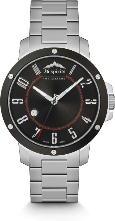 26 Spirits The Black Silver Swan Armbandsur, 42mm i gruppen SPORT, FRITID & HOBBY / Tilbehør / Klokker hos TP E-commerce Nordic AB (C45275)