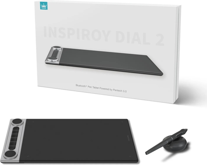 Huion Inspiroy Dial 2 Q630M -piirtopöytä i gruppen Datautstyr / Datamaskin Tilbehør / Annet hos TP E-commerce Nordic AB (C45328)