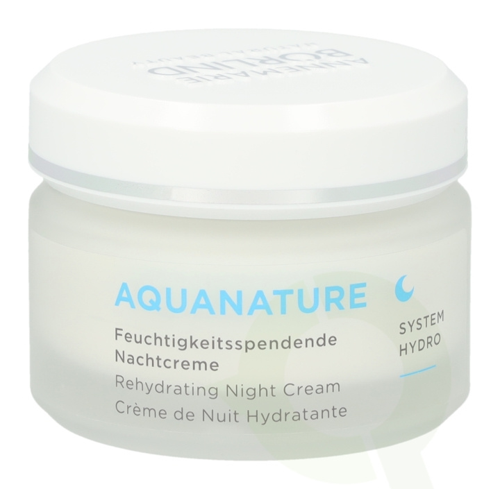 Annemarie Borlind Aquanature Rehydrating Night Cream 50 ml i gruppen HELSE OG SKJØNNHET / Hudpleie / Ansikt / Ansiktskrem hos TP E-commerce Nordic AB (C45782)