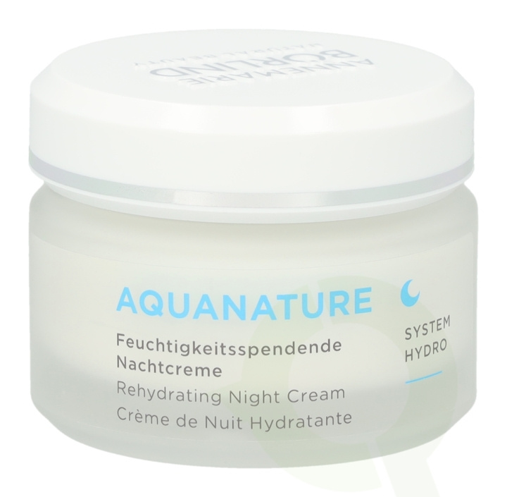 Annemarie Borlind Aquanature Rehydrating Night Cream 50 ml i gruppen HELSE OG SKJØNNHET / Hudpleie / Ansikt / Nattkrem hos TP E-commerce Nordic AB (C45782)