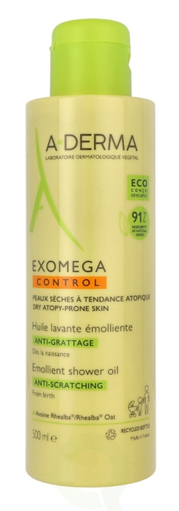 A-Derma Exomega Control Emollient Shower Oil 500 ml i gruppen HELSE OG SKJØNNHET / Hudpleie / Kroppspleie / Bad- og dusjkrem hos TP E-commerce Nordic AB (C45857)