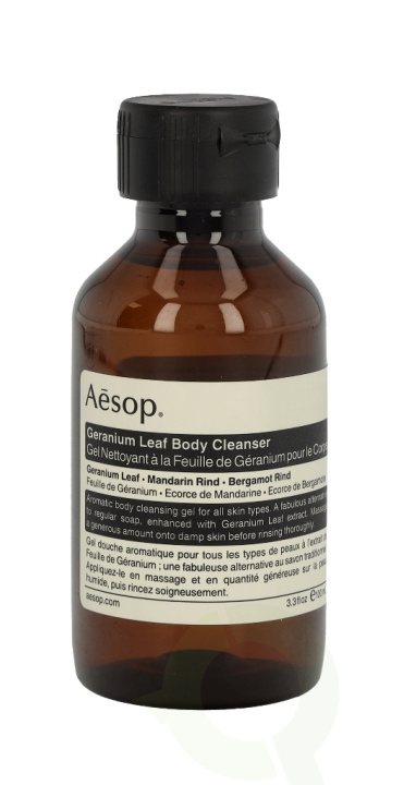 AESOP Geranium Leaf Body Cleanser 100 ml i gruppen HELSE OG SKJØNNHET / Hudpleie / Kroppspleie / Bad- og dusjkrem hos TP E-commerce Nordic AB (C45896)