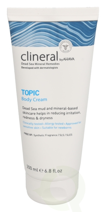 Ahava Clineral TOPIC Body Cream 200 ml For Sensitive Skin i gruppen HELSE OG SKJØNNHET / Hudpleie / Kroppspleie / Body lotion hos TP E-commerce Nordic AB (C46000)