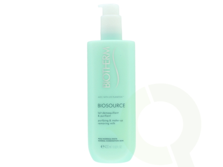 Biotherm Biosource Rensende og sminkefjernende melk 400 ml Normal kombinert hud - egnet for sensitiv hud i gruppen HELSE OG SKJØNNHET / Makeup / Sminkefjerner hos TP E-commerce Nordic AB (C46146)