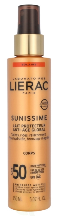 Lierac Paris Lierac Sunissime Anti-Age Global Protective Body Milk SPF50 150 ml i gruppen HELSE OG SKJØNNHET / Hudpleie / Kroppspleie / Body lotion hos TP E-commerce Nordic AB (C46384)