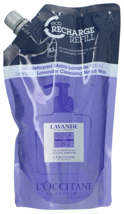 L\'Occitane Cleansing Hand Wash Refill 500 ml Lavender i gruppen HELSE OG SKJØNNHET / Hudpleie / Kroppspleie / Duftsåpe hos TP E-commerce Nordic AB (C46397)