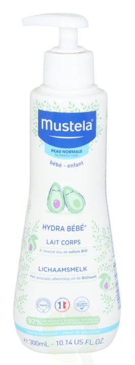 Mustela Hydra Bebe Body Milk 300 ml For Normal Skin i gruppen HELSE OG SKJØNNHET / Hudpleie / Kroppspleie / Body lotion hos TP E-commerce Nordic AB (C46424)