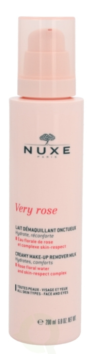 Nuxe Very Rose Creamy Make-up Remover Milk 200 ml All Skin Types - Face And Eyes i gruppen HELSE OG SKJØNNHET / Makeup / Sminkefjerner hos TP E-commerce Nordic AB (C46429)