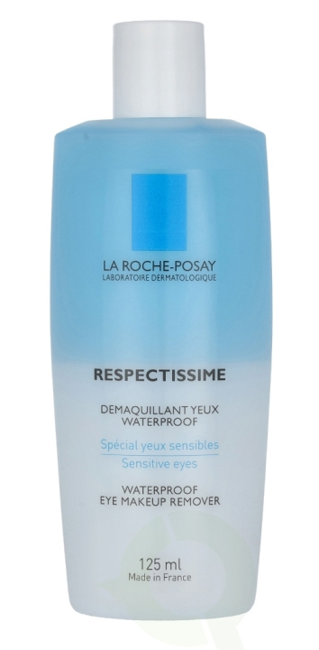 La Roche-Posay LRP Respectissime Waterproof Eye Makeup Remover 125 ml Sensitive Eyes i gruppen HELSE OG SKJØNNHET / Makeup / Sminkefjerner hos TP E-commerce Nordic AB (C46447)