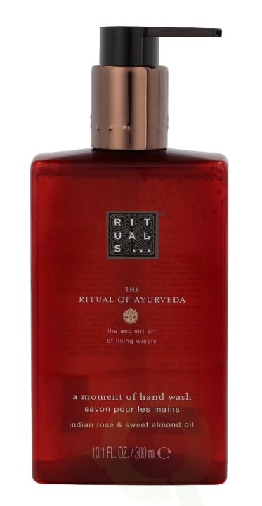 Rituals Ayurveda A Moment Of Hand Wash 300 ml Indian Rose & Sweet Almond Oil i gruppen HELSE OG SKJØNNHET / Hudpleie / Kroppspleie / Duftsåpe hos TP E-commerce Nordic AB (C46457)