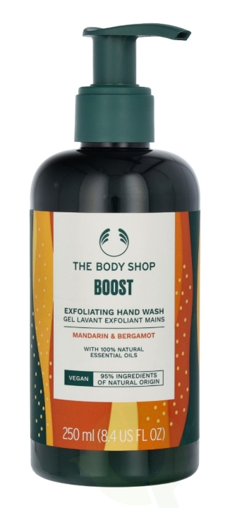The Body Shop Boost Exfoliating Hand Wash 250 ml Mandarin & Bergamot i gruppen HELSE OG SKJØNNHET / Hudpleie / Kroppspleie / Duftsåpe hos TP E-commerce Nordic AB (C46489)