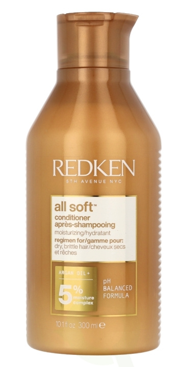 Redken All Soft Conditioner 300 ml Fuktighetsgivende/ fuktighetsbevarende for tørt og sprøtt hår i gruppen HELSE OG SKJØNNHET / Hår & styling / Hårpleie / Balsam hos TP E-commerce Nordic AB (C46617)