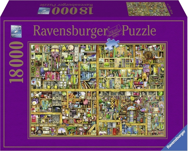 Ravensburger Magical Bookcase Puzzle, 18 000 bitar i gruppen LEKER, BARN OG BABY / Leker / Puslespill hos TP E-commerce Nordic AB (C46758)