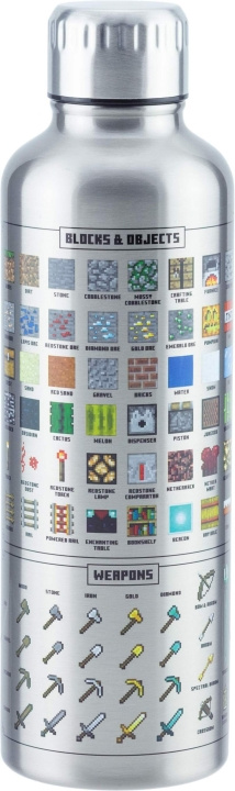 Paladone Minecraft vannflaske i metall i gruppen SPORT, FRITID & HOBBY / Friluftsliv / Termoser og flasker hos TP E-commerce Nordic AB (C46942)